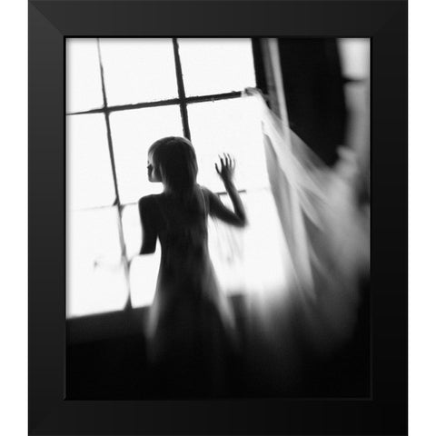 Prison Bride Black Modern Wood Framed Art Print by Kisworo, Sebastian