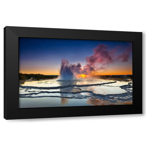 Explosion Black Modern Wood Framed Art Print with Double Matting by Nicholas Roemmelt, Dr.
