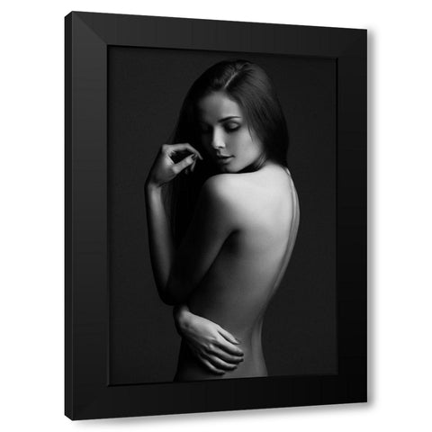 Sensual Beauty Black Modern Wood Framed Art Print with Double Matting by Krystynek MQEP, Martin