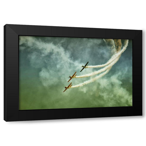 Wartime Black Modern Wood Framed Art Print with Double Matting by Ionut, Olari