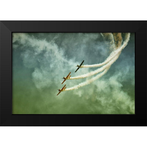 Wartime Black Modern Wood Framed Art Print by Ionut, Olari