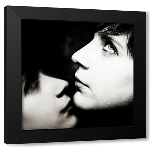 Hors-Contexte Black Modern Wood Framed Art Print by Lebrasseur, Christine
