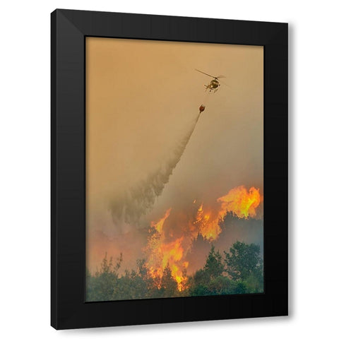 Untitled Black Modern Wood Framed Art Print with Double Matting by Grambone, Antonio