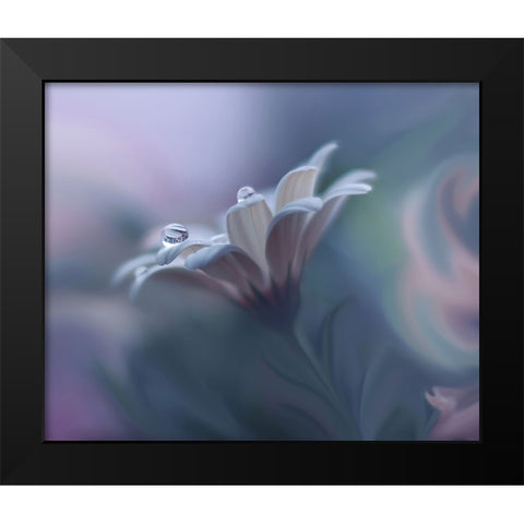 Behind Closed Eyes... Black Modern Wood Framed Art Print by Nan, Juliana