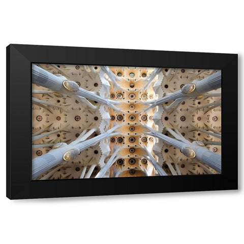 X Black Modern Wood Framed Art Print with Double Matting by Koga, Hiroaki