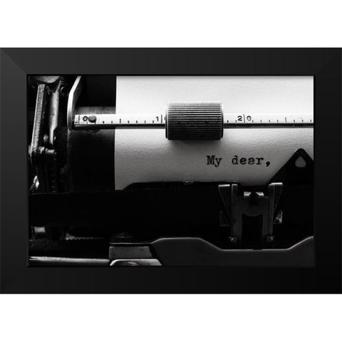 My Dear Black Modern Wood Framed Art Print by Laercio, Luiz