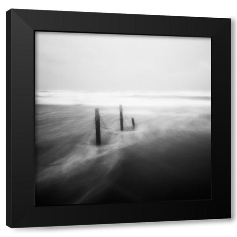 Appesi Black Modern Wood Framed Art Print with Double Matting by Della Latta, Massimo