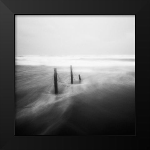 Appesi Black Modern Wood Framed Art Print by Della Latta, Massimo