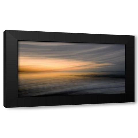 Silence Black Modern Wood Framed Art Print with Double Matting by Pascual Buye, Santiago