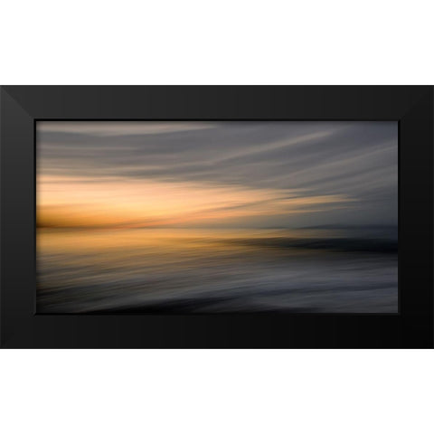 Silence Black Modern Wood Framed Art Print by Pascual Buye, Santiago
