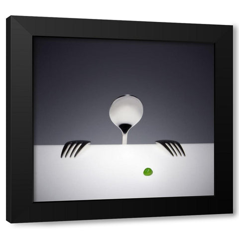 Want You... Black Modern Wood Framed Art Print by De Kogel, Wieteke