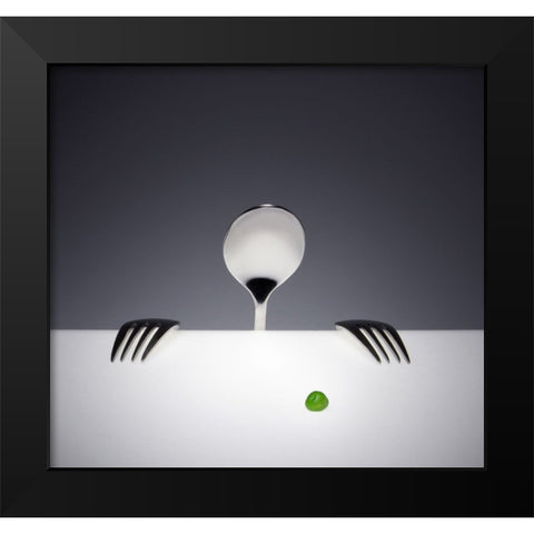 Want You... Black Modern Wood Framed Art Print by De Kogel, Wieteke