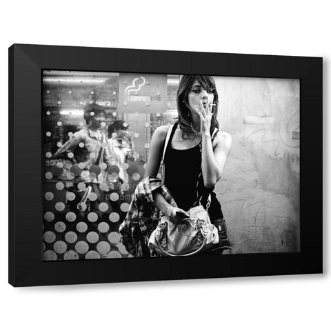 Untitled Black Modern Wood Framed Art Print by Suzuki, Tatsuo