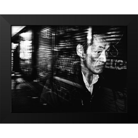 Untitled Black Modern Wood Framed Art Print by Suzuki, Tatsuo