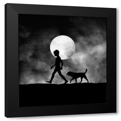 For All The Times Black Modern Wood Framed Art Print by Lee, Hengki