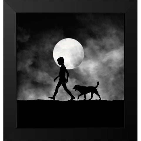 For All The Times Black Modern Wood Framed Art Print by Lee, Hengki