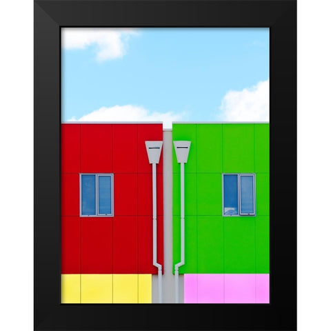 We All Live In A Yellow Submarine Black Modern Wood Framed Art Print by Pearson, Wayne