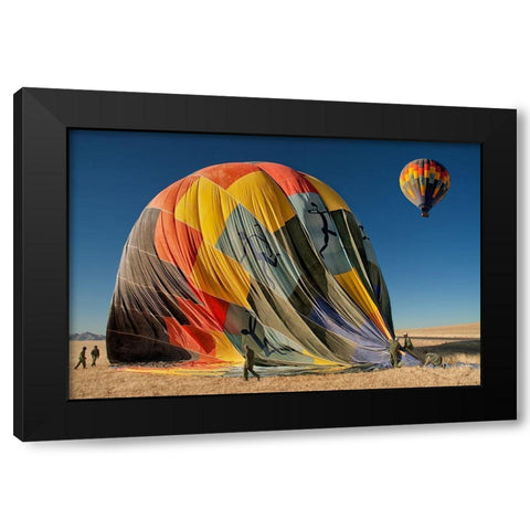 Back On Earth Black Modern Wood Framed Art Print by Guillemot, Mathilde