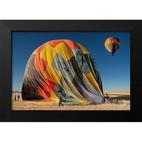 Back On Earth Black Modern Wood Framed Art Print by Guillemot, Mathilde