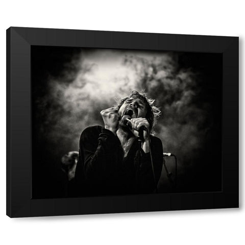 Khoma On Stage Black Modern Wood Framed Art Print by Samuelsson, Anders