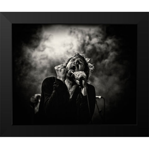 Khoma On Stage Black Modern Wood Framed Art Print by Samuelsson, Anders