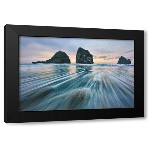 Wild West Coast Black Modern Wood Framed Art Print with Double Matting by Zhang, Yan
