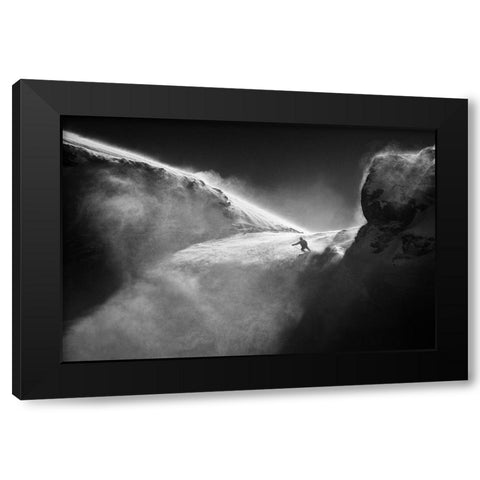 Downstream.. Black Modern Wood Framed Art Print by Svoboda Mqep, Peter