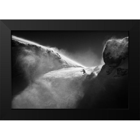 Downstream.. Black Modern Wood Framed Art Print by Svoboda Mqep, Peter