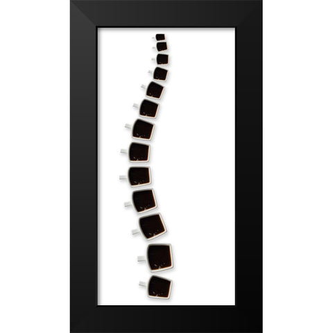 Backbone Of Coffee Black Modern Wood Framed Art Print by De Kogel, Wieteke