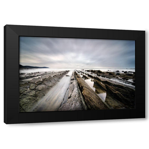 To Infinity Black Modern Wood Framed Art Print with Double Matting by Osuna, Fran