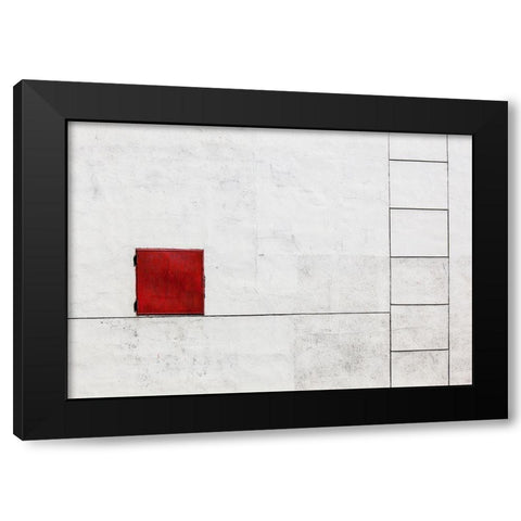 Suprematism Is All Around Black Modern Wood Framed Art Print with Double Matting by Voeykova, Ksenia