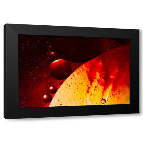 Solar Radiations Black Modern Wood Framed Art Print by BRAVIN, Fabien