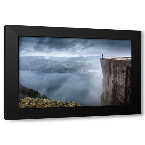 The View Black Modern Wood Framed Art Print by Nicholas Roemmelt, Dr.