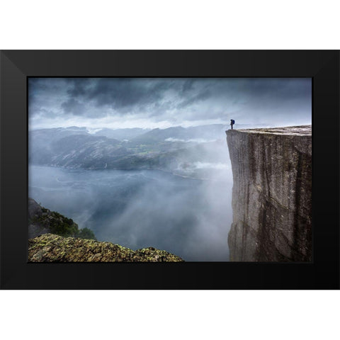The View Black Modern Wood Framed Art Print by Nicholas Roemmelt, Dr.