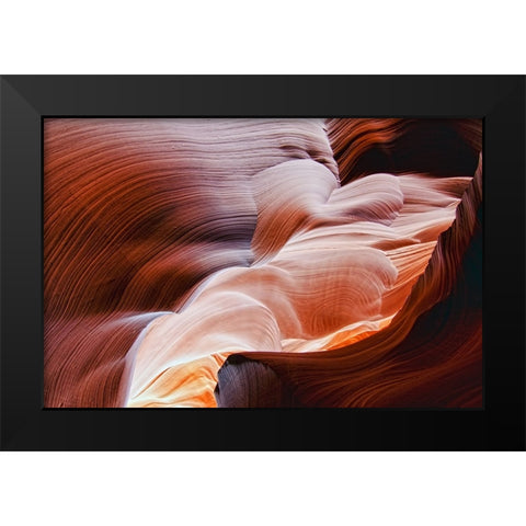 The Echo Of Time Black Modern Wood Framed Art Print by J. Lee, Andrew