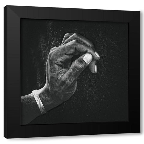 The Patient Husband Black Modern Wood Framed Art Print with Double Matting by Flour, Piet