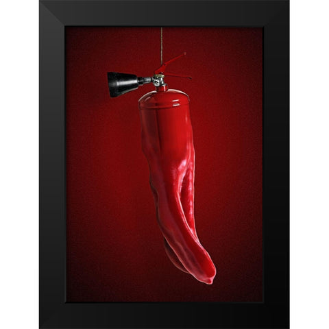 Unlikely #76 Black Modern Wood Framed Art Print by Solo, Mister