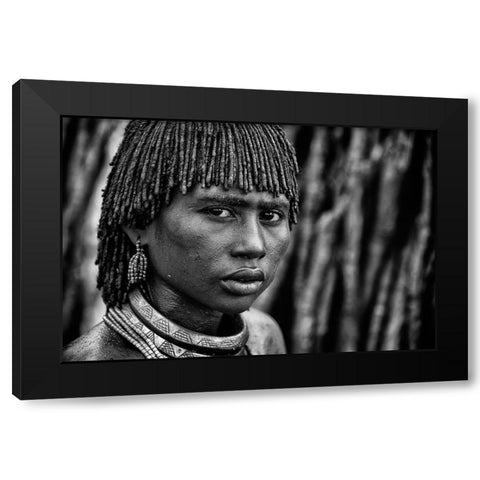 We Are The Same Black Modern Wood Framed Art Print by Jovic, Goran