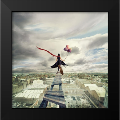 I Belong To You Black Modern Wood Framed Art Print by Marcisovsky, Martin