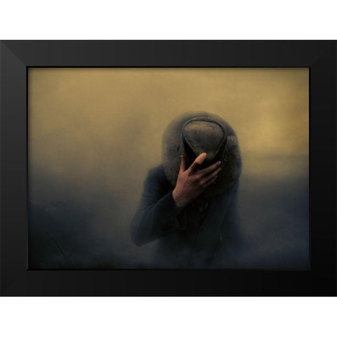 When The Going Gets Tough... Black Modern Wood Framed Art Print by Larsen, Jorun