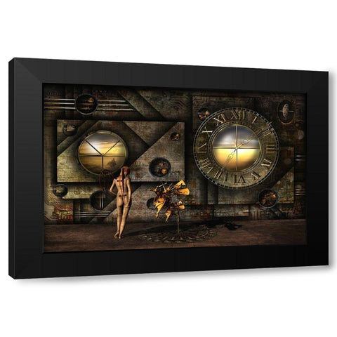 Was Salvador Here? Black Modern Wood Framed Art Print by Pfleghart, Franziskus