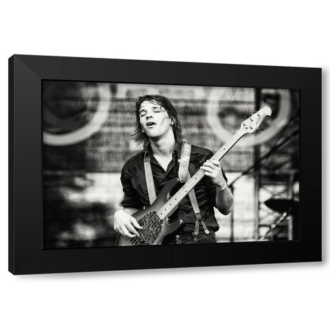 Emotions Black Modern Wood Framed Art Print by Pajic, Samir