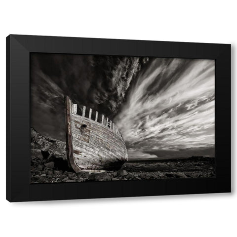 Permanent Place Black Modern Wood Framed Art Print with Double Matting by H. Ingibergsson, Torsteinn