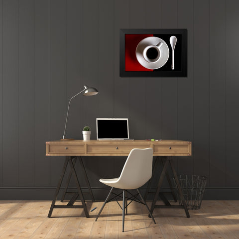 Na Tazziurell E Caffau Black Modern Wood Framed Art Print by Zaccagnino, Antonio