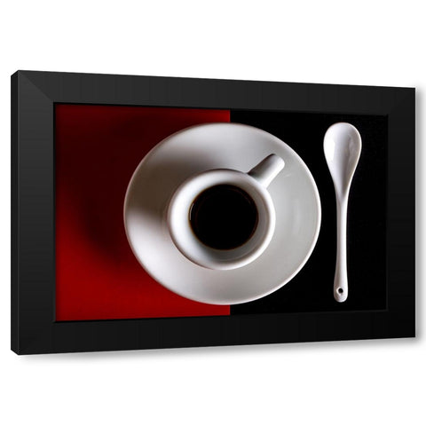 Na Tazziurell E Caffau Black Modern Wood Framed Art Print by Zaccagnino, Antonio