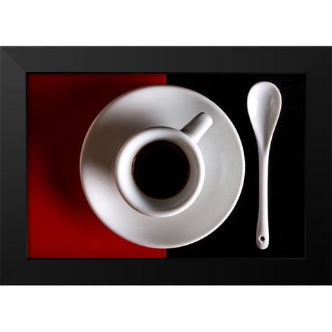 Na Tazziurell E Caffau Black Modern Wood Framed Art Print by Zaccagnino, Antonio