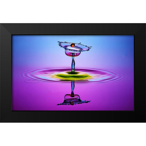 Chalice Colors Full Black Modern Wood Framed Art Print by Berkati, Muhammad