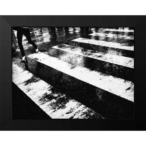 Untitled Black Modern Wood Framed Art Print by Suzuki, Tatsuo