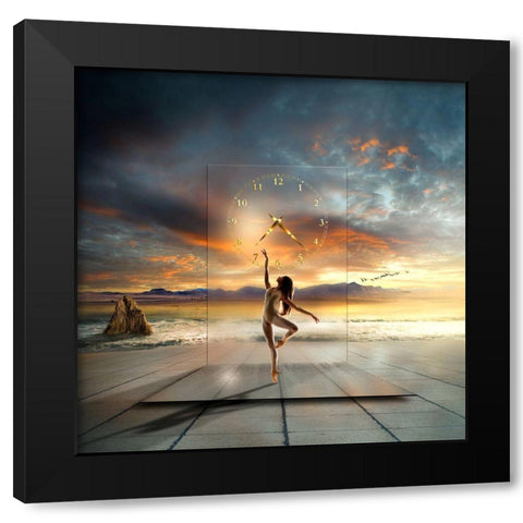 In My Dreams ... Black Modern Wood Framed Art Print with Double Matting by Pfleghart, Franziskus