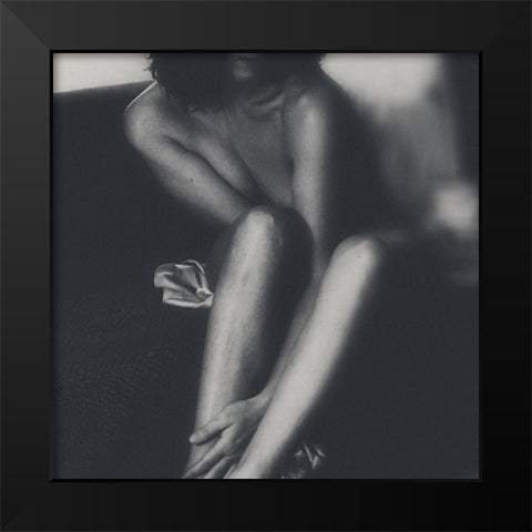 Elle 323 Black Modern Wood Framed Art Print by Marianne